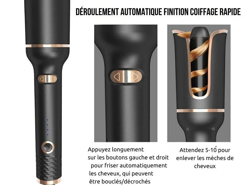 Automatic rotating curling iron