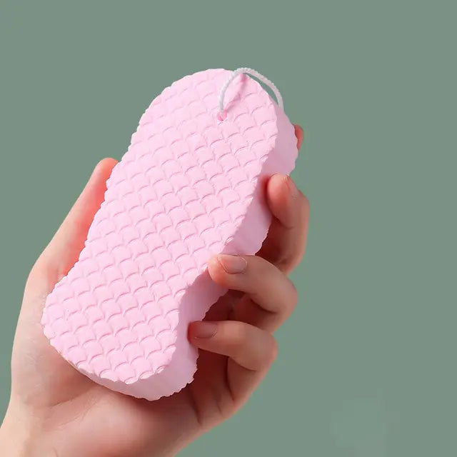 Exfoliating bath sponge